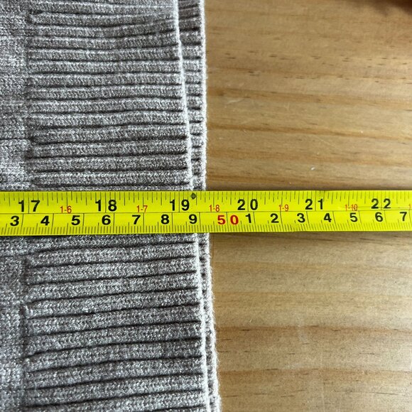 Adrianna Papell Pearl Button Braid Sweater Knit Cardigan SMALL in Heather Frappe - Picture 9 of 9